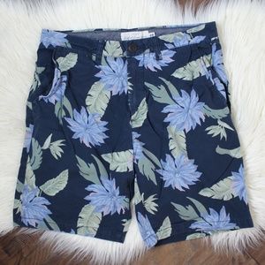 H&M Blue Men's Tropical Printed Shorts